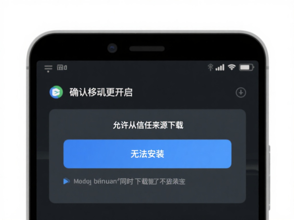 首先，确认设备已经开启“允许从信任来源下载”的权限