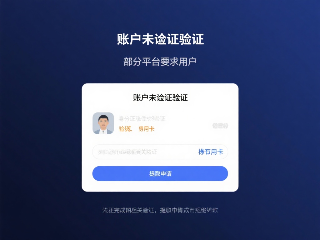账户未完成验证：部分平台要求用户完成身份证明或者其